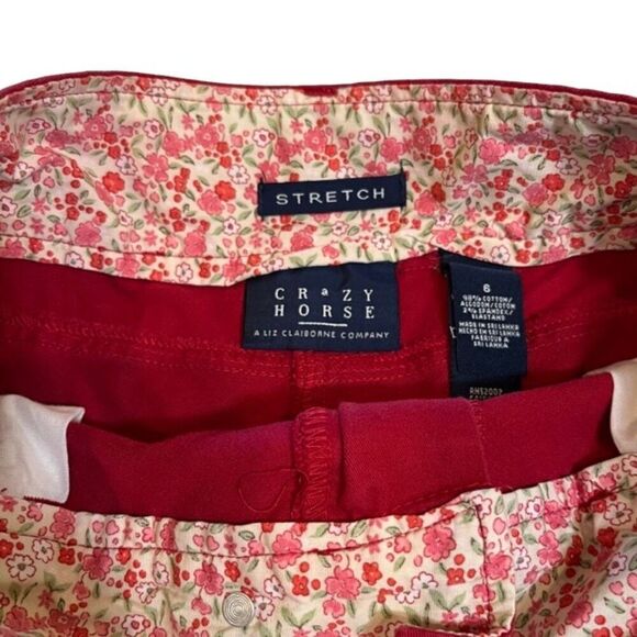 Crazy Horse Women's Mid Length Skirt w/ Pockets Deep Red Size 6 - Picture 3 of 6